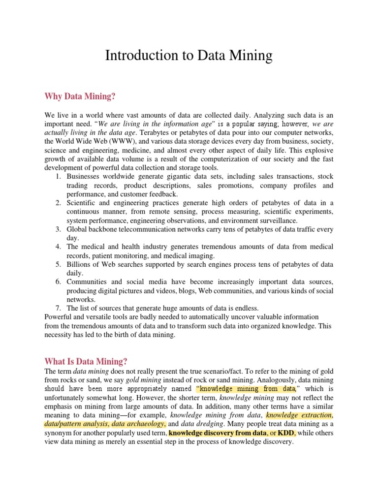 Introduction To Data Mining | PDF | Data Mining | Business Intelligence