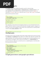 Directed Graphs: Digraph Digraph - Out - Edges Digraph - in - Degree Digraph - Predecessors Digraph - Successors