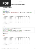 Random Forest: Implementaciones de Scikit-Learn Sobre QSAR