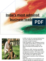 India's most admired business leaders: Ratan Tata, Adi Godrej and others (38 characters