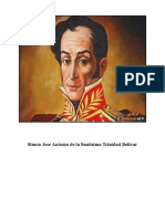 Simon Jose Antonio de La Santisima Trinidad Bolivar - 24 Julio 1783 - Caracas