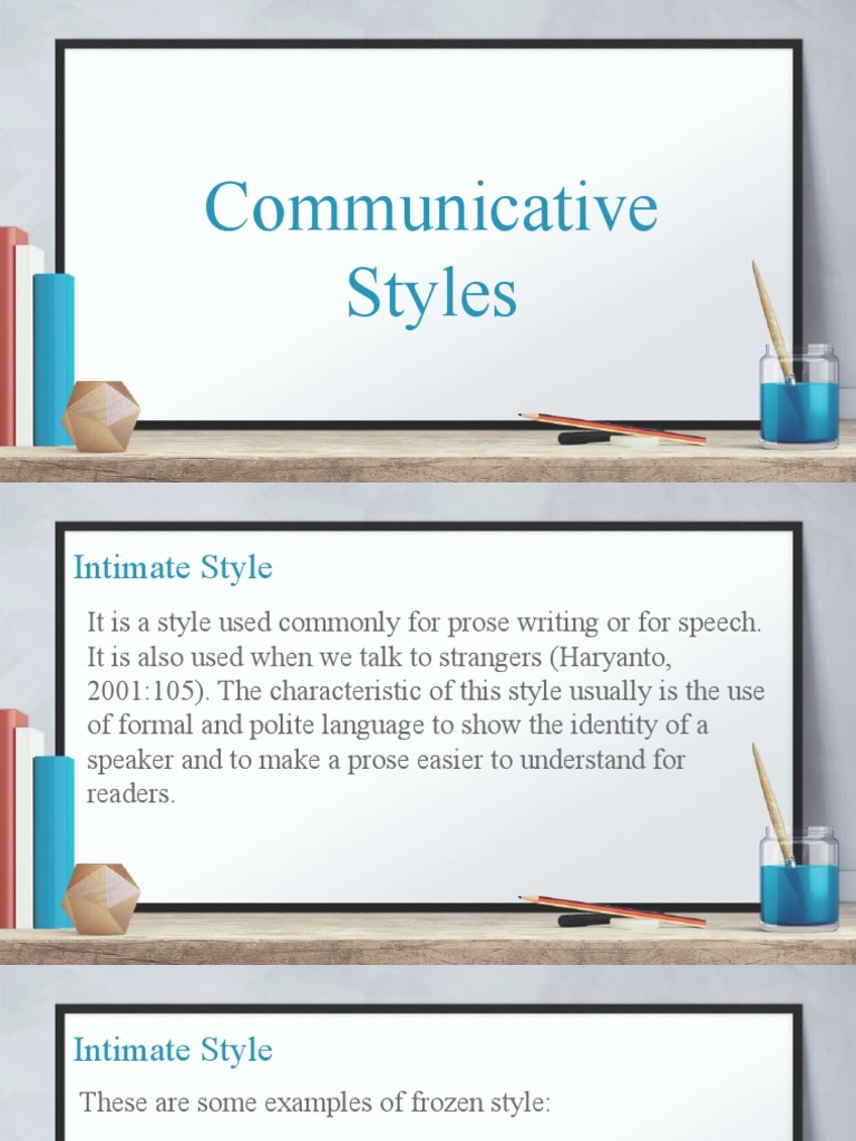 communicative styles powerpoint presentation