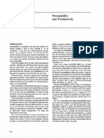 PERMEABILITY - A measure of fluid flow through porous rock