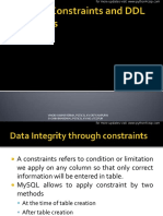 Constraints and DDL PDF