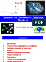 Apresentação 1 - Compostos de Coordenação e Complexos Metálicos - 2020 PDF