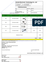 Shenzhen Shirestar Electronic Technology Co., LTD: Proforma Invoice