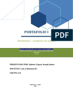 PORTAFOLIO I (Resumen, Cuaderno de Avance) - Jahuira Tapara Josep1 PDF