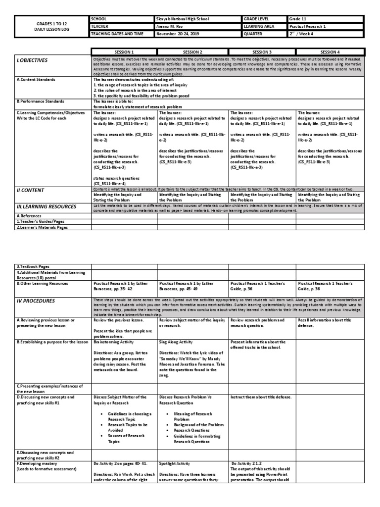 Research Project Design | PDF | Learning | Communication