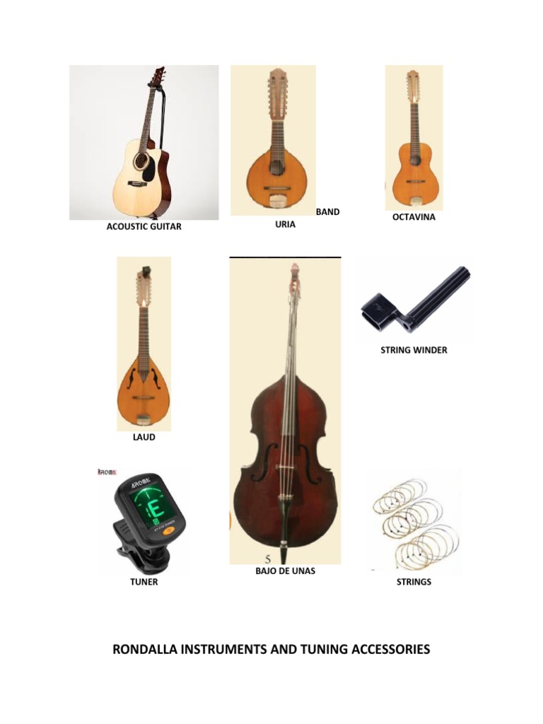 Rondalla Instruments and Tuning Accessories Acoustic Guitar Band Uria