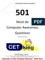 501 Must Do Computer Awareness Objective Questions in English ( For More Book - www.gktrickhindi.com )