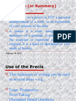 How to Write a Concise Summary Précis