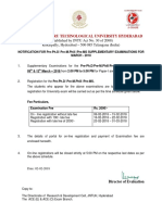 JNTU Pre-PhD Exam Details