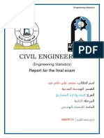 Report For The Final Exam - Engineering Statistics