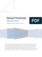 NetApp Performance Advisor - Default Threshods