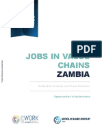 Zambia Jobs in Value Chains Opportunities in Agribusiness World Bank 2017