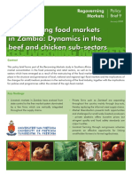 Regoverning Markets: Restructuring Food Markets in Zambia: Dynamics in The Beef and Chicken Sub-Sectors