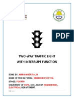 Two-Way Traffic Light With Interrupt Function