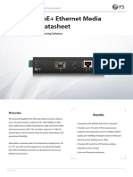 Industrial Poe+ Ethernet Media Converter Datasheet: Industrial Network Power Sourcing Solution
