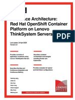 Reference Architecture: Red Hat Openshift Container Platform On Lenovo Thinksystem Servers