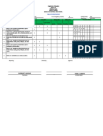 Table of Specification: Prepared By: Checked By: Approved