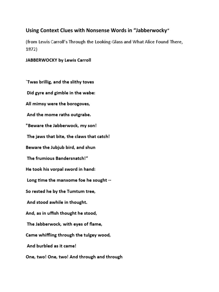 using-context-clues-with-nonsense-words-in-jabberwocky-pdf