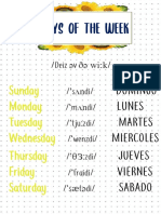 Days of The Week PDF