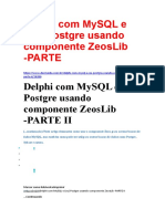 Delphi MySQL Postgre ZeosLib