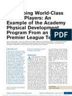 Developing World-Class Soccer Players: An Example of The Academy Physical Development Program From An English Premier League Team