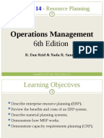 Resource Planning: Operations Management