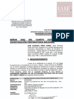 Requerimiento de Suspensión de Dos Años y Medio de Actividades Fuerza Popular