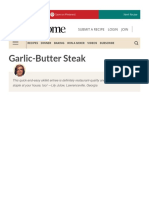 Garlic-Butter Steak Recipe - Taste of Home