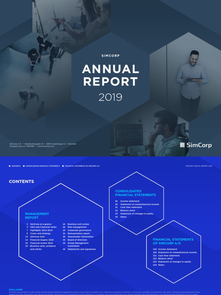 SimCorp Annual Report 2019 2 | PDF | Earnings Before Interest | Income