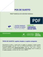 SLIDE - Tipos de Sujeito