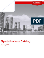 Zion Specializations Catalog Oracle