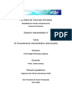 El Procedimiento Administrativo Sancionador