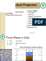 Soil Physical Properties: Void Ratio, Porosity, Degree of Saturation, Specific Gravity, Unit Weight, Density, Water Content