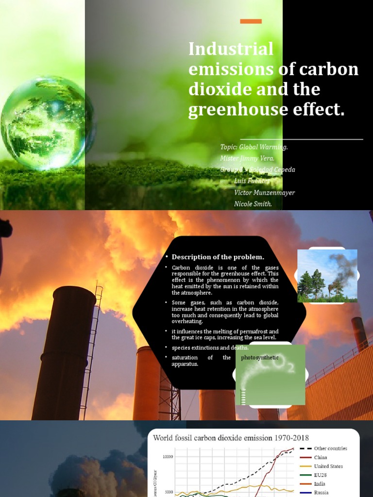 Industrial Emissions of Carbon Dioxide and The Greenhouse Effect | PDF