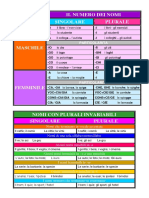 Il Plurale Dei Nomi Eccezioni