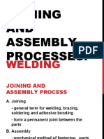 Joining AND Assembly Processes:: Welding