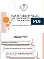 Plan de Inversión para La Adquisición de Un