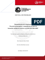 5.00 Sistematizacion de La Experiencia Porcesos de Inscripcion y Evaluacion PDF