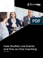 Case Studies - Live Events and One On One Coaching