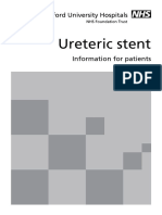 Ureteric Stent: Information For Patients