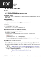 2.5 Lab - RESTCONF With Python