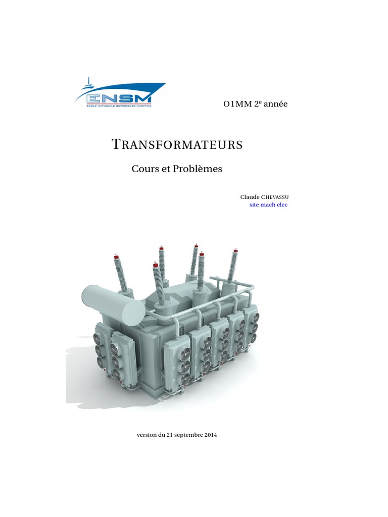 Cours Transfo | PDF | Tension électrique | Champ magnétique