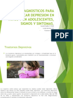 Signos J Síntomas y Criterios Diagnósticos de La Depresión en La Niñez y Adolescencia