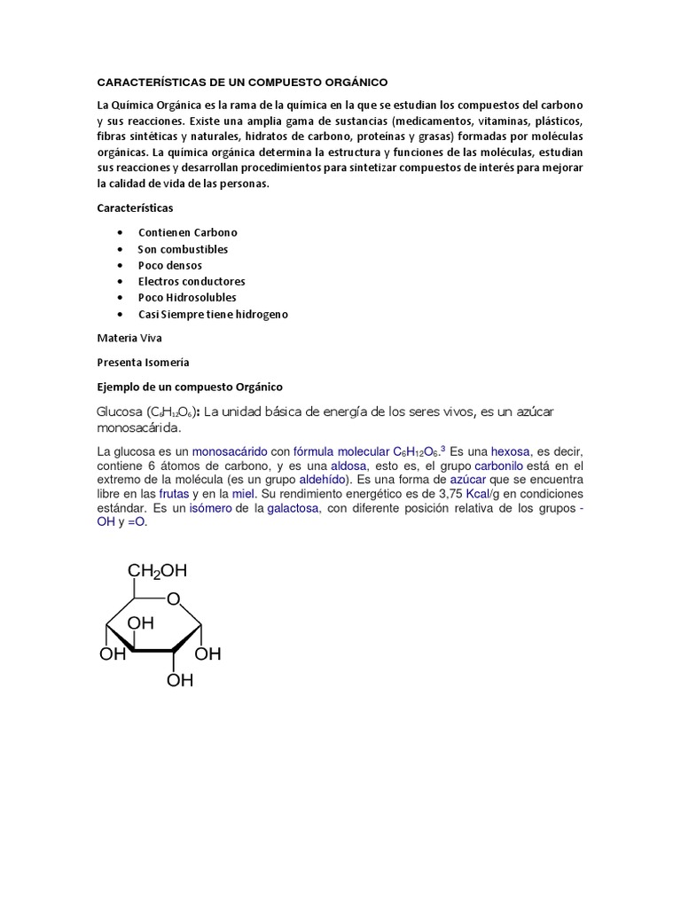 Compuesto Orgánico | PDF