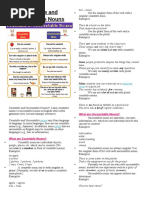 Countable and Uncountable Nouns