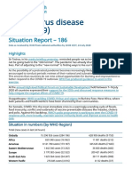 Coronavirus Disease (COVID-19) : Situation Report - 186