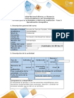 Guía de actividades y rúbrica de evaluación - Fase 5 - Aproximación etnográfica